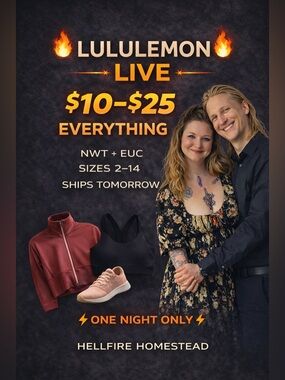 🔥4/16 $10-$25 LULULEMON SHOW🔥✨LIVE SHOW FLYER 🎉 LIKE to be notified